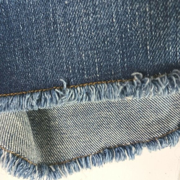 J Crew Low Rise Indigo Cut Off Jean Shorts 24 - Picture 2 of 6